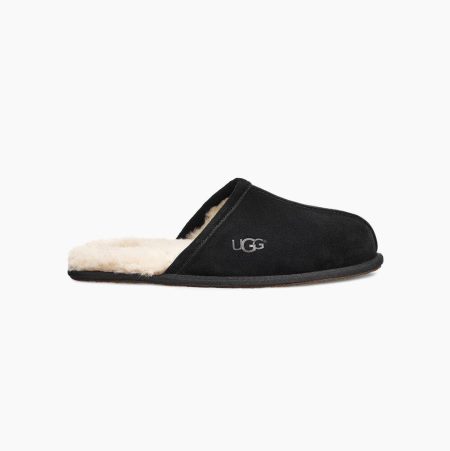 UGG Scuff Black Slippers for Men (NXCT47182)